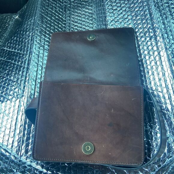 J. Jill Belt Bag XL Brown Leopard Print Calf Hair Leather - Picture 8 of 8